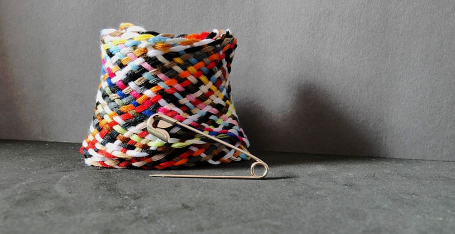 Yarn, Sewing Thread, Thread, Safety, Safety Pin, fabric, needle HD wallpaper