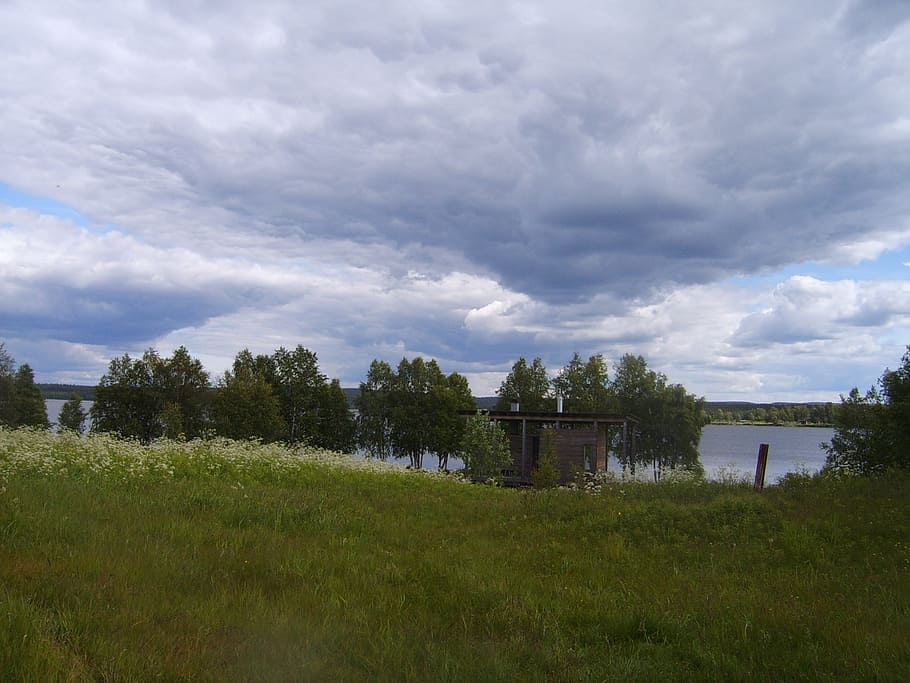lake, sky, cloud, water, finnish, beach, clouds, nature, summer HD wallpaper