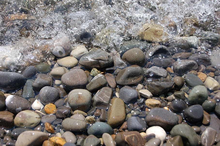 Stone, Breed, Water, River, Wave, Duct, rock, ripple, stones HD wallpaper