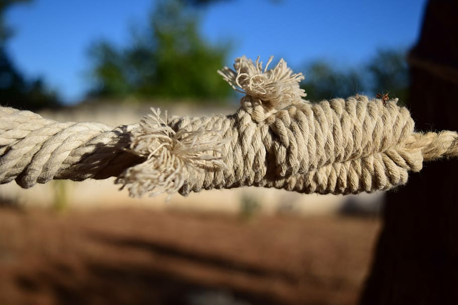 knitting, rope, knot, summer, dew, fixing, natural fiber, close HD wallpaper