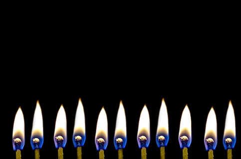 eleven matchsticks with fire, matches, black, burning, dark HD wallpaper