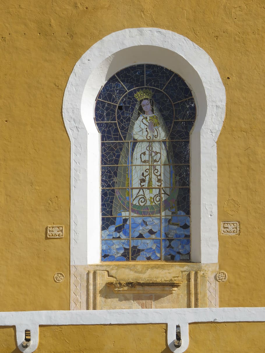 virgin, izamal, convent, architecture, built structure, religion HD wallpaper