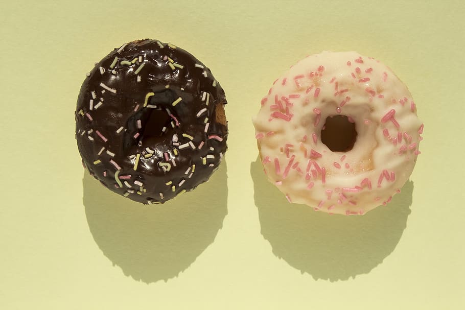 donut, mini donut, small, round, cake, torus, glaze, fat-sugar mixture HD wallpaper