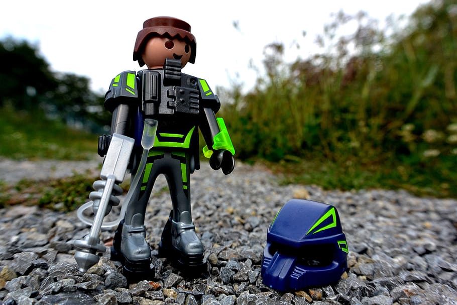 playmobil, figure, macro, close, space, helm, space travel HD wallpaper