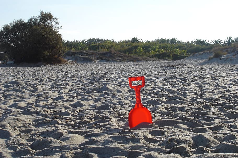Beach, Blade, red, outdoors, nature, summer, no People, protection HD wallpaper