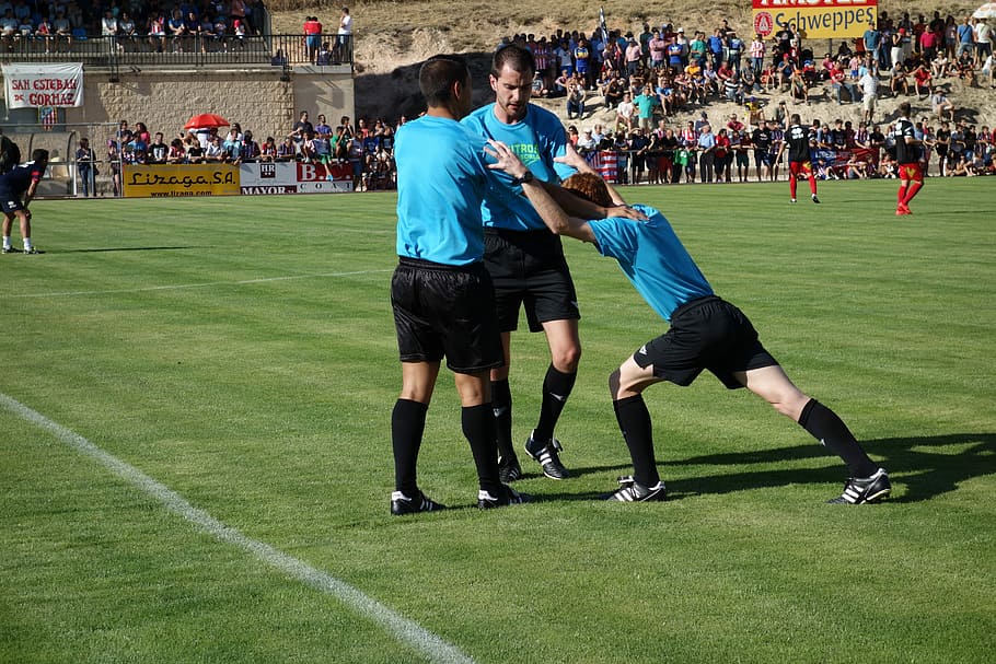 Referees, Preparation, Collective, support, help, team, trio HD wallpaper