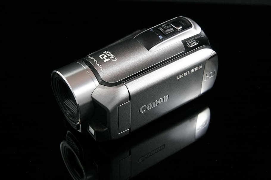 camera, video camera, audiovisual, technology, black color HD wallpaper
