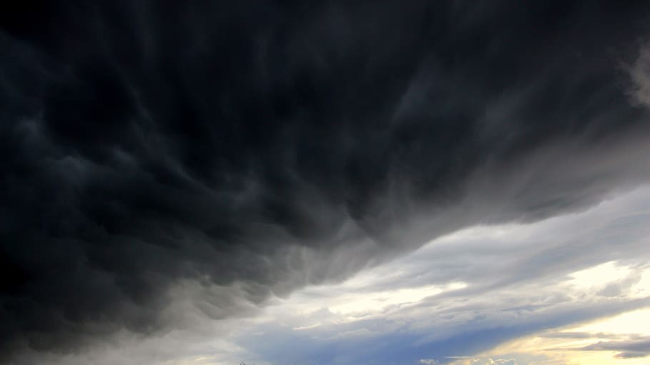 grey and black sky, clouds, dark clouds, forward, clouds form HD wallpaper