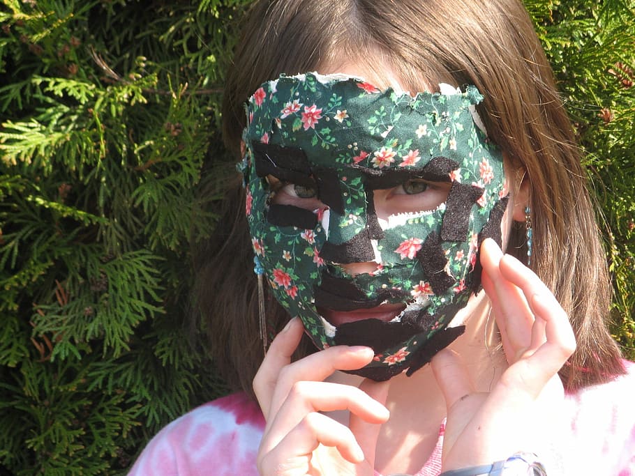 Carnival, Mask, Plaster, Students, plaster mask, headshot, one person HD wallpaper