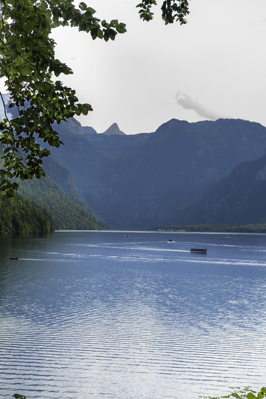 viewpoint, reflection, europe, summer, national, watzmann, colorful HD wallpaper