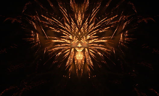 fireworks, abstract, gold, explosion, background, mood, star HD wallpaper