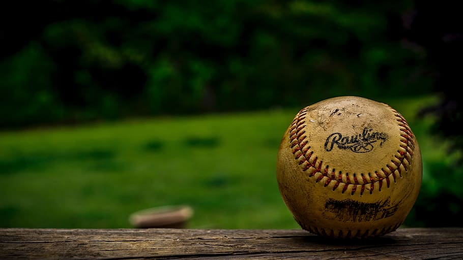 Closeup Vintage Baseball, sport, baseball - Ball, baseball - Sport