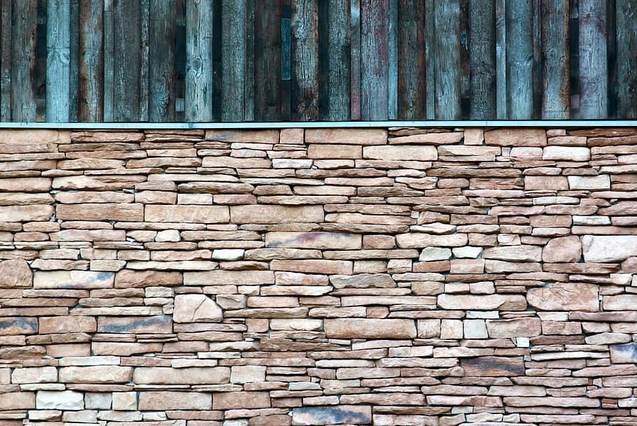 wall, wood, stone, facade, stone wall, building, architecture HD wallpaper