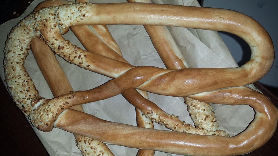 Pretzel, Baking, Food, Bread, Bakery, fresh, baked, pastry HD wallpaper