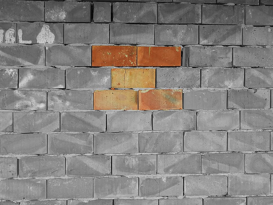 brick wall, structure, shell, wall - building feature, pattern HD wallpaper