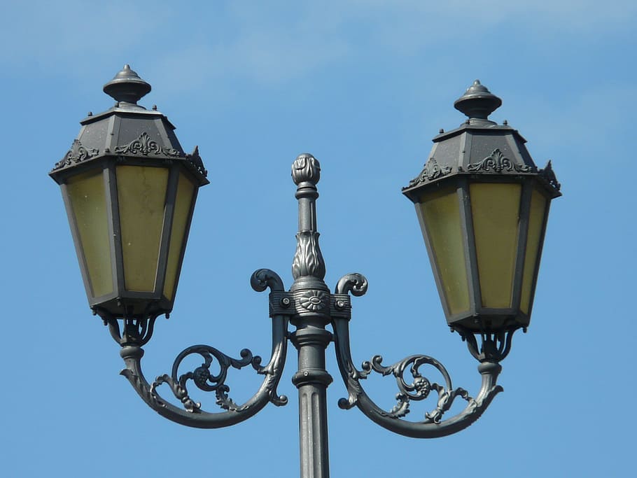 shallow focus photography of black outdoor lamp, Lantern, Street Lamp HD wallpaper