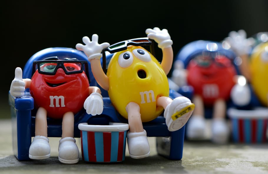 m m's, candy, funny, 3-d glasses, toy, representation, childhood HD wallpaper