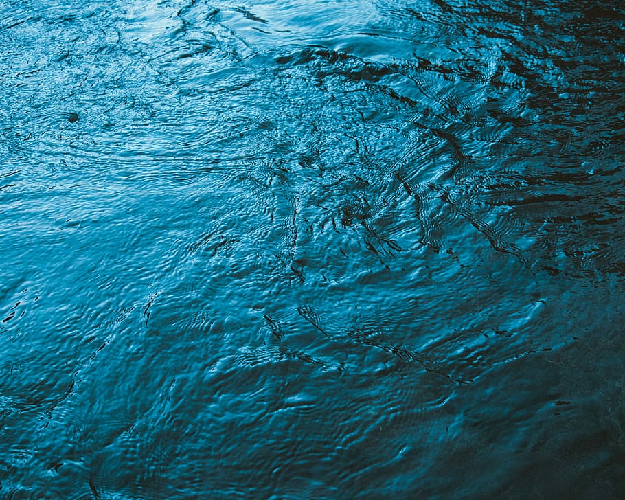 body of water, high-angle photography of body of water, flowing HD wallpaper
