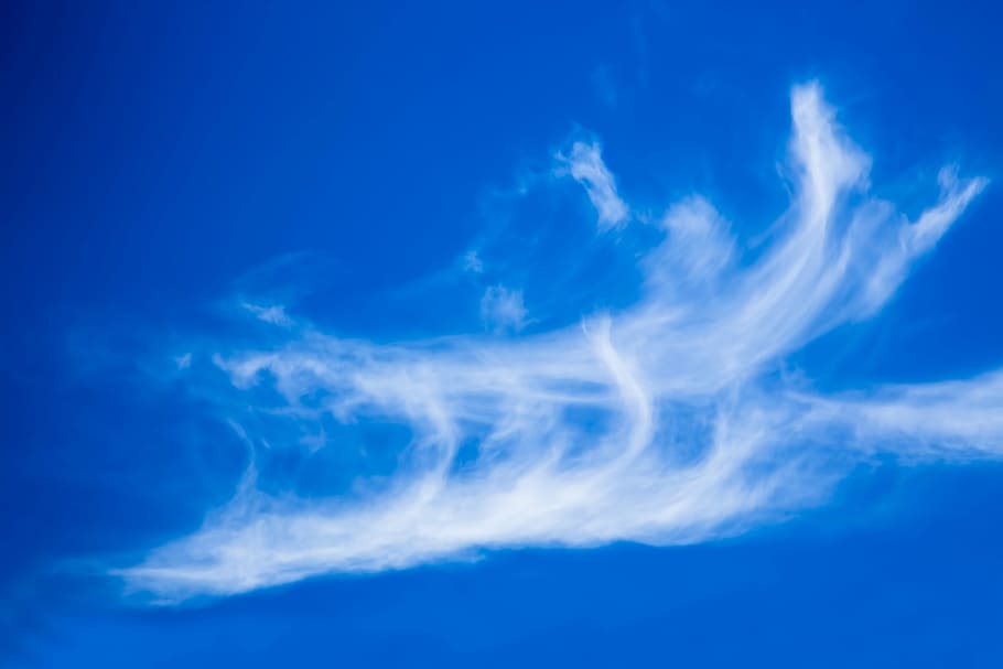 white smoke clipart, beautiful clouds, cirrus, blue, summer HD wallpaper