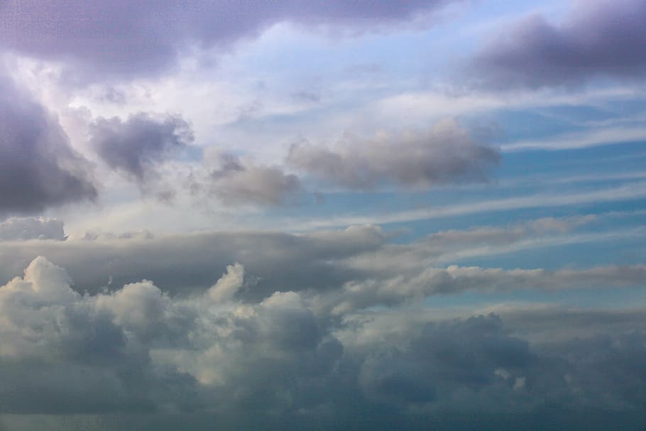 white clouds, natural, sky, nature, blue, light, weather, landscape HD wallpaper