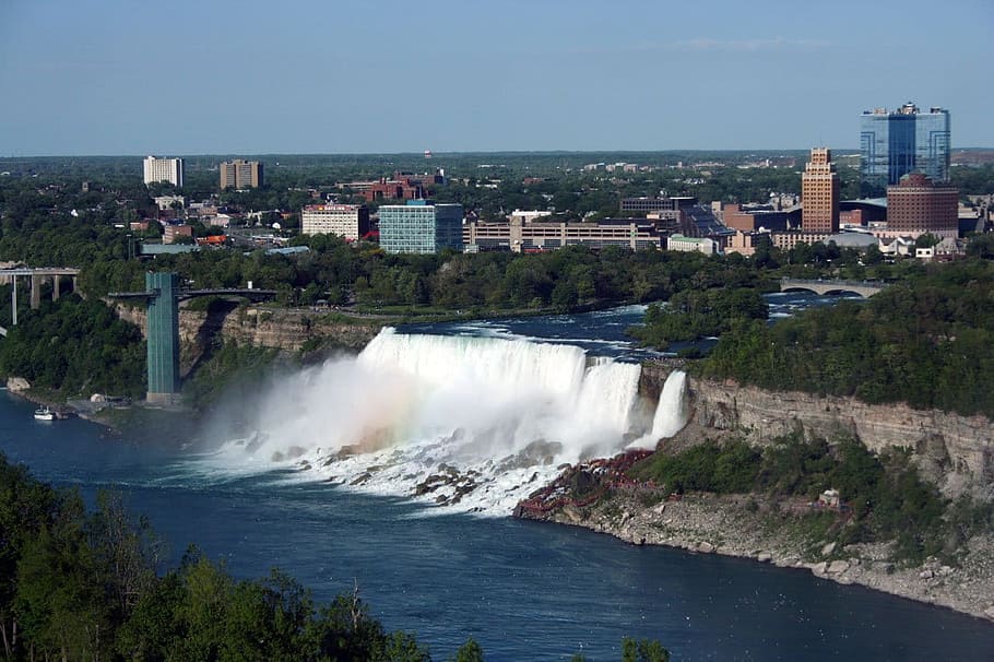 Niagara, Waterfalls, American, Falls, river, goat, island, tourism, HD wallpaper