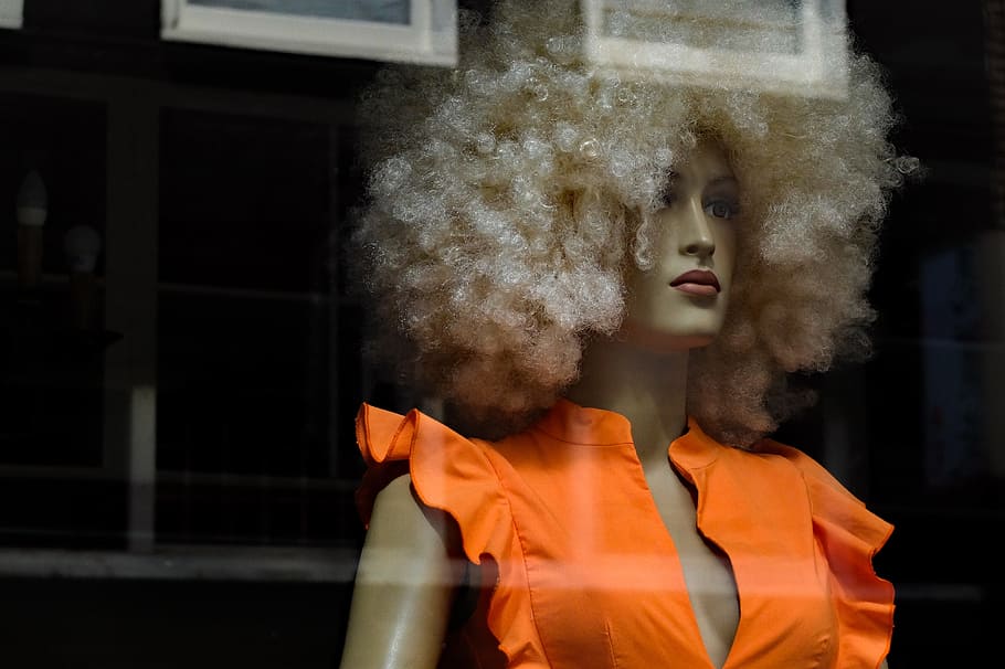 mannequin, model, female, fashion, showcase, shop, amsterdam