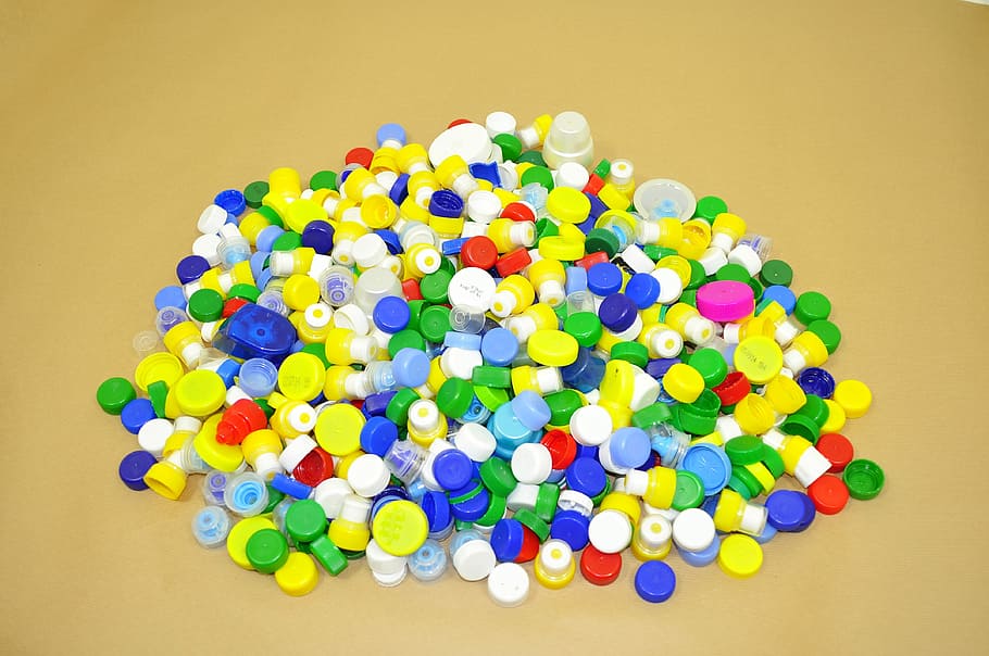 Caps, Material, Recycling, Nuts, Stack, colorful, the collection of HD wallpaper