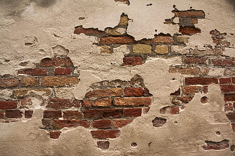 brown brick wall closeup photography, brown concrete wall, texture HD wallpaper