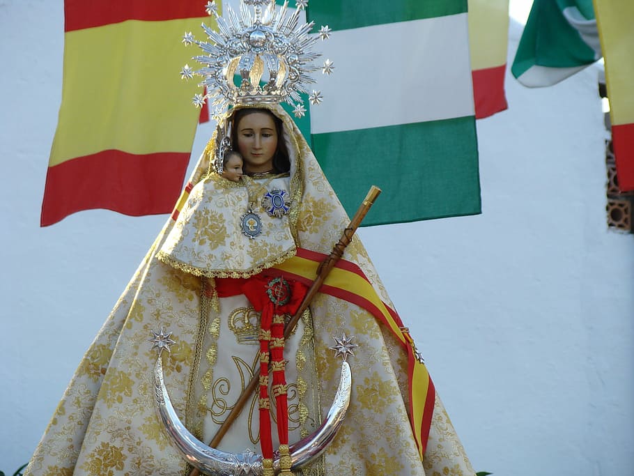 Virgin, Bailén, zocueca, cultures, celebration, tradition HD wallpaper