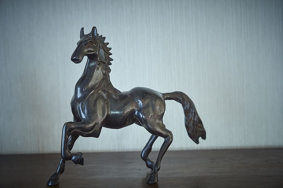 Statue, Horse, Bronze, animal, wood - Material, antique, animal representation HD wallpaper