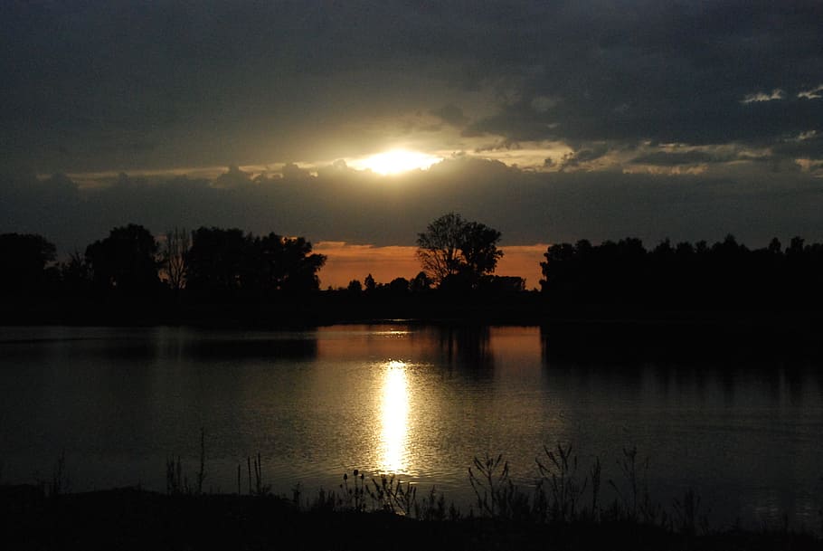 Evening Sun, Lake, Light, Romance, abendstimmung, reflection HD wallpaper