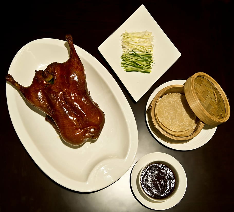 duck, dimsum, chinese cuisine, food, meal, dumpling, traditional, HD wallpaper