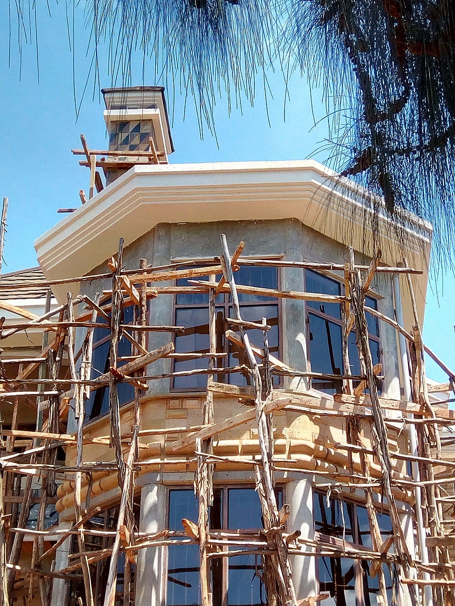 construction, building, science, sky, low angle view, architecture HD wallpaper