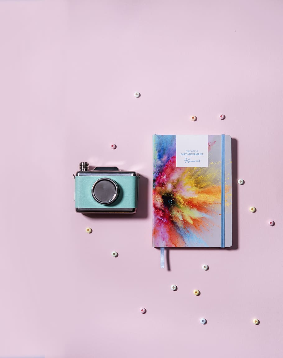 blue and black point-and-shoot camera, still, items, things HD wallpaper