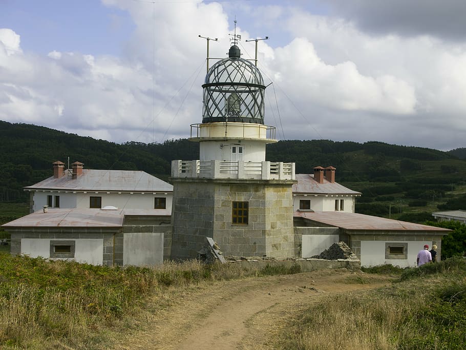 lighthouse, bars stake, coruña, architecture, built structure HD wallpaper