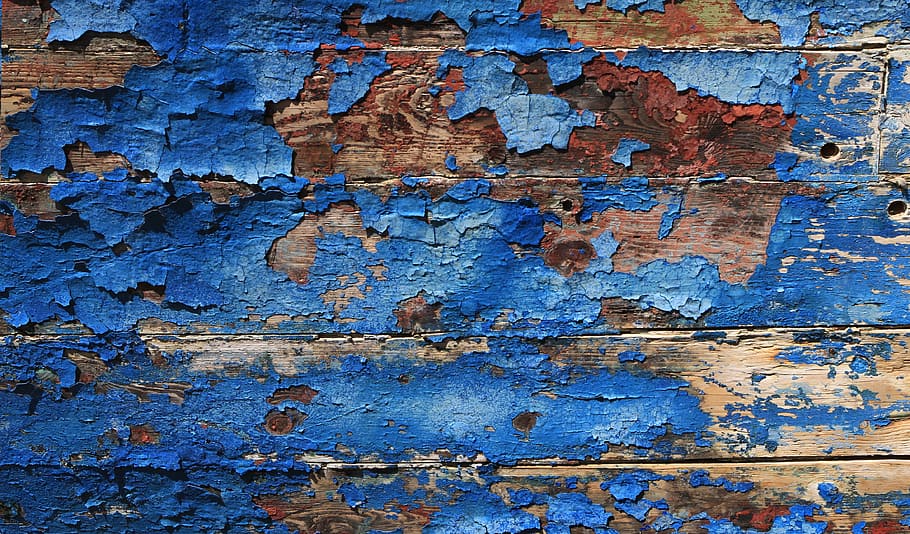digital wallpaper of blue slatted wooden board, texture, background HD wallpaper