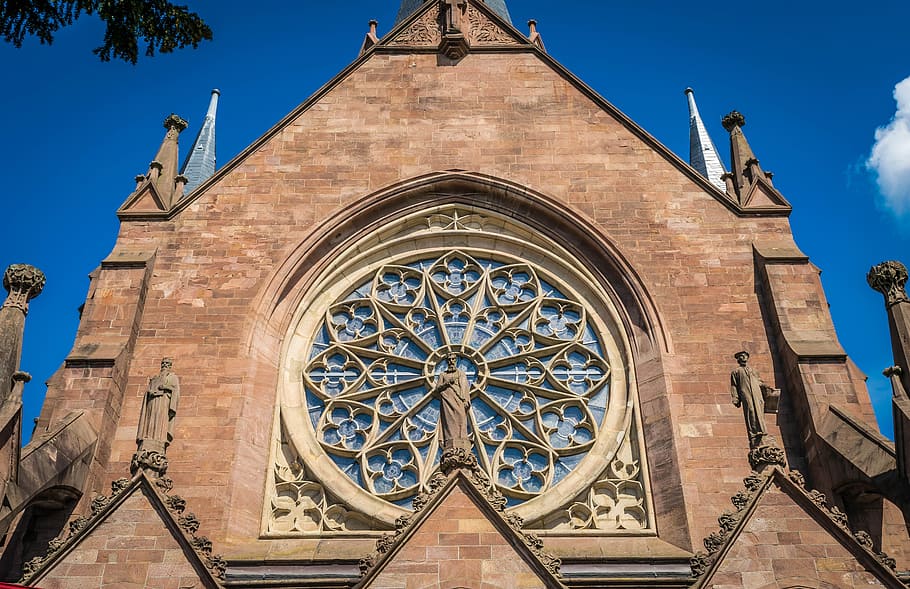 Church, Window, Gothic, Dom, historically, house of worship HD wallpaper