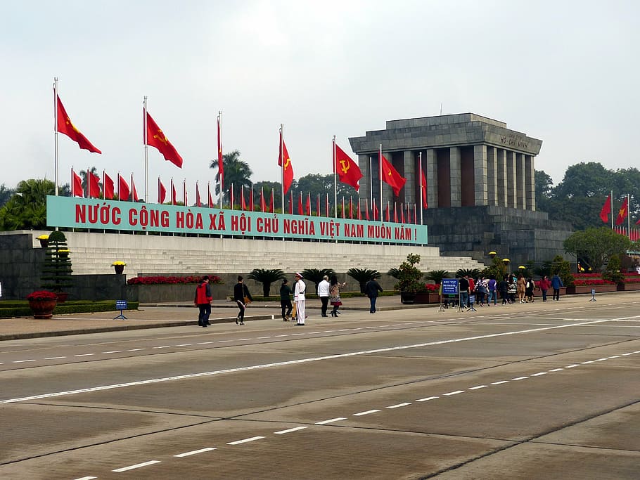 vietnam, hanoi, asia, capital, policy, me ho chi, mausoleum, HD wallpaper