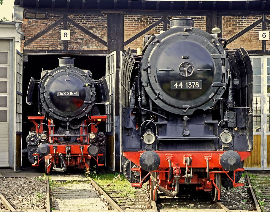 steam locomotive, heavy goods train locomotive, br44, br 44, HD wallpaper