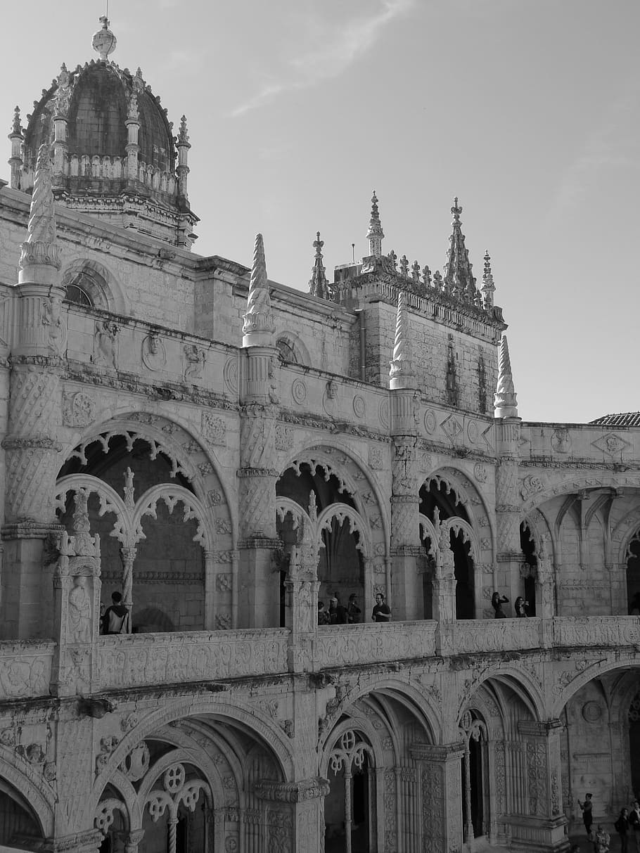 mosteiro dos jerónimos, jeronimo monastery, cloister, belem HD wallpaper