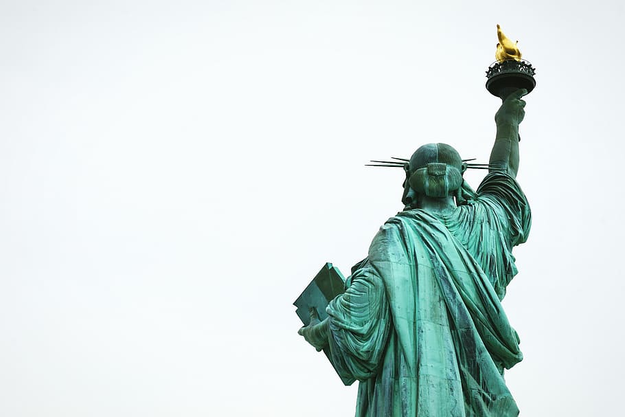 statue of Liberty, Statue of Liberty statue, daytime, monument HD wallpaper