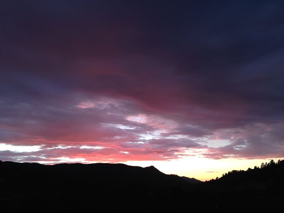 Sunset, Pink, Silhouette, Landscape, sky, dusk, nature, cloud - Sky HD wallpaper