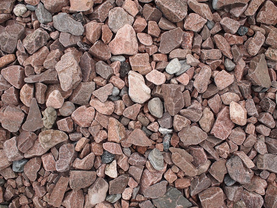 brown and gray gravel, stone, wallpaper, texture, rock, natural HD wallpaper