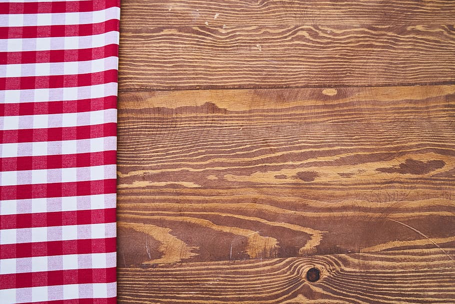brown wooden baord, table, cover, red, detail, kitchen, beautiful HD wallpaper