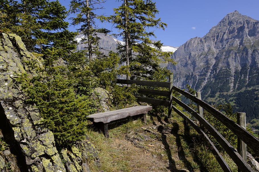 aellfluh, grindelwald, wetterhorn, swiss alps, switzerland, HD wallpaper