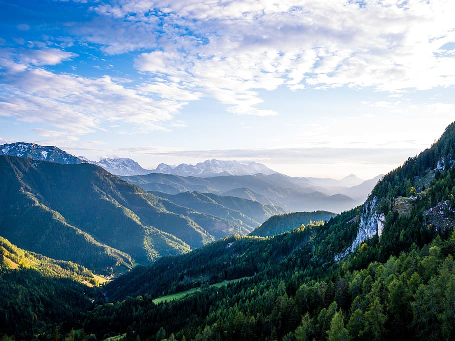 mountains, clouds, landscape, sky, carinthia, scenics - nature HD wallpaper