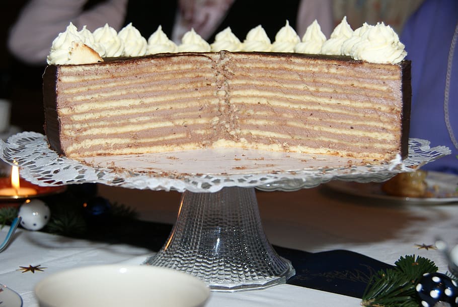 prinzregententorte, cake, coffee, food and drink, sweet food HD wallpaper