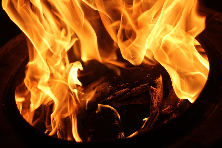 Camp, Fire, Fire, Camp, Camp Fire, Fire, Flame, Outdoor, wood HD wallpaper