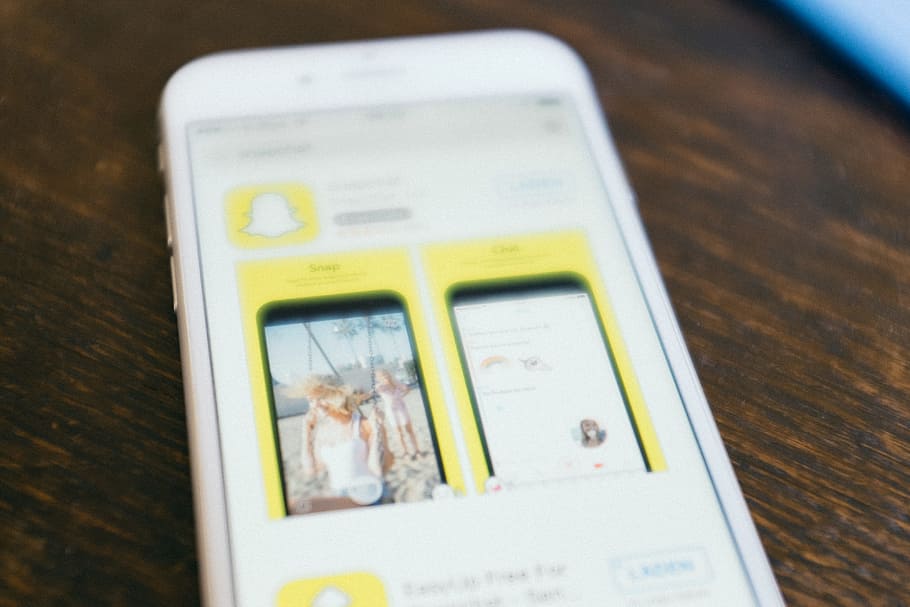 Snapchat app in App store, concepts And Ideas, objects, technology