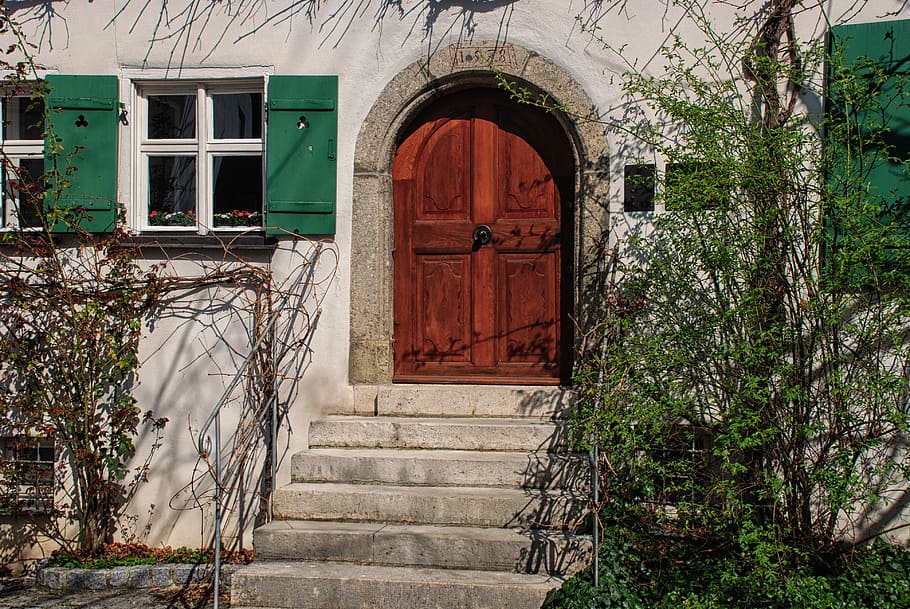door, wood, window, shutter, old, gradually, architecture, built structure HD wallpaper